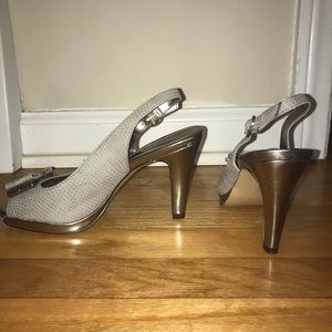 Anne Klein Silver Heels